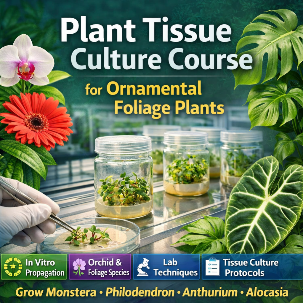Plant Tissue Culture Course for Ornamental Foliage Plants